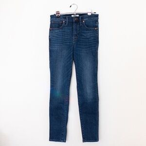 Madewell Dark Wash 10" High-Rise Skinny Jeans